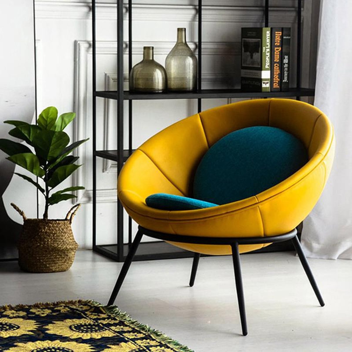 Eero Aarnio Style Accent Chair in Multiple Colors | BespokeHaven™