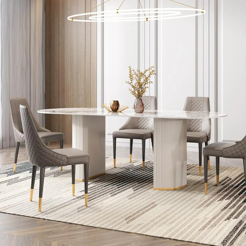 Costanza White Dining Table - Modern Elegance | BespokeHaven™