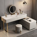 Davidson Dressing Table with LED Mirror - Modern Beauty Station | BespokeHaven™