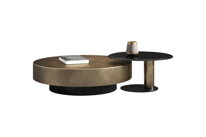 Gold Nesting Coffee Table Set - Stylish & Versatile | BespokeHaven™