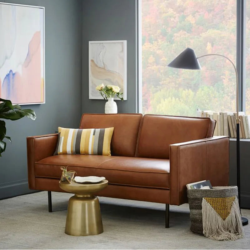 Barbican Leather Two/Three Seater Sofa - Timeless Elegance | BespokeHaven™