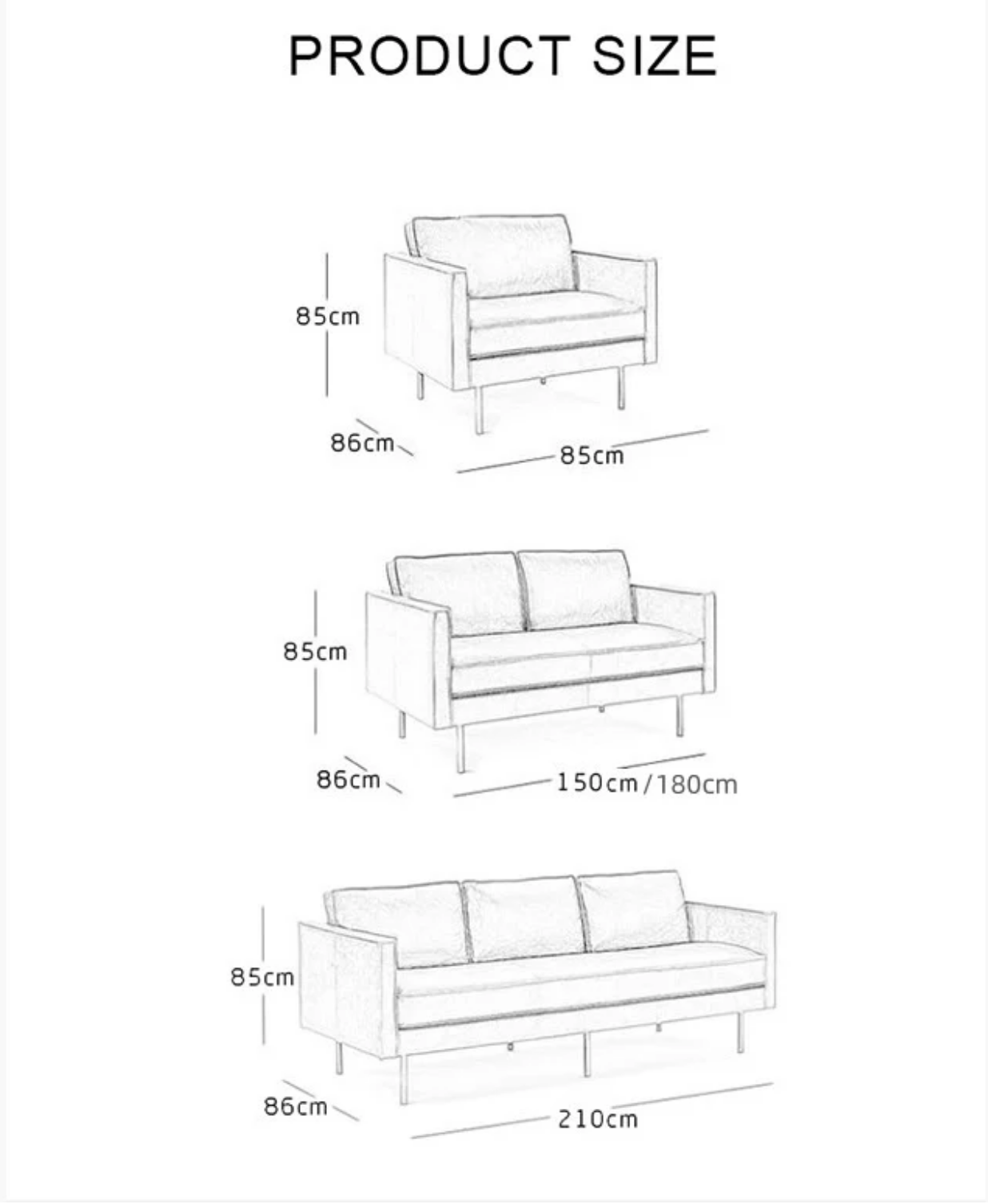 Barbican Leather Two/Three Seater Sofa - Timeless Elegance | BespokeHaven™