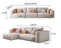 Samona Three Seater Corner Sofa – Modern Comfort | BespokeHaven™