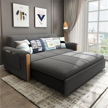 Mavis Two Seater Sofa Bed in Dark Grey - Stylish & Versatile | BespokeHaven™